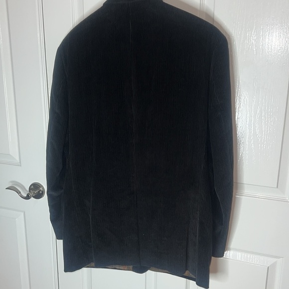 RALPH LAUREN BLACK CORDUROY MEN SUIT JACKET/Blazer. Size 46R - Picture 8 of 8